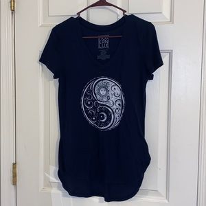 Navy ying yang sun&moon small